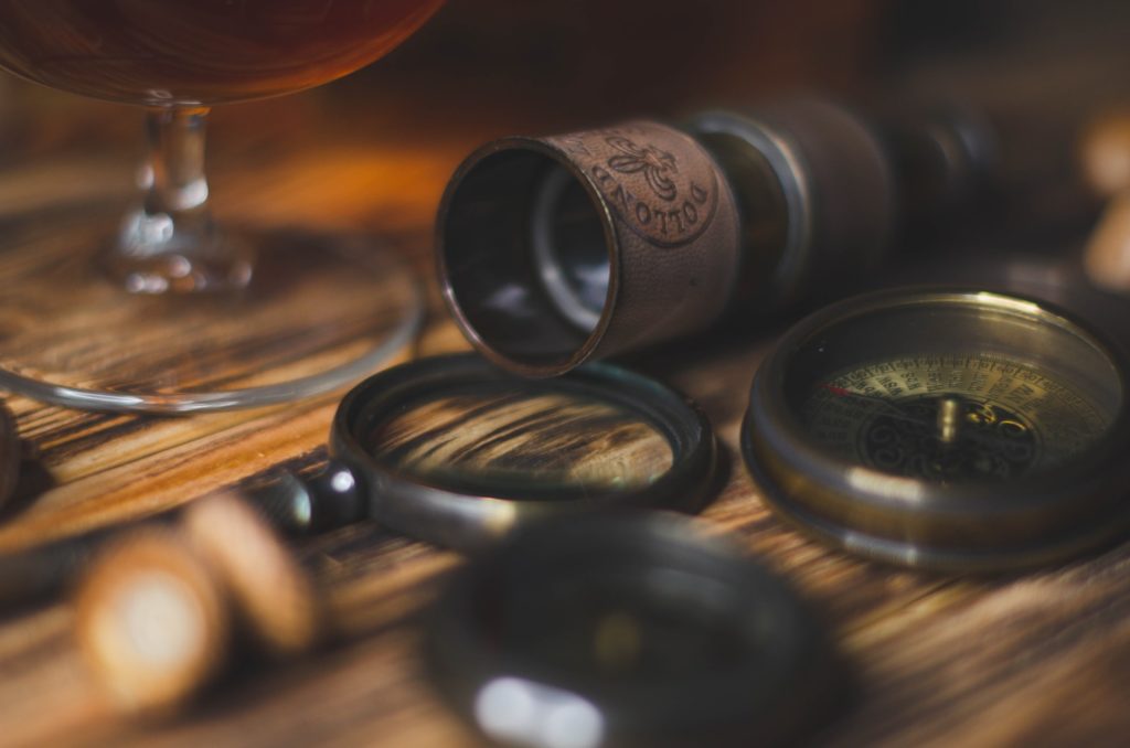 spy-glass and binoculars