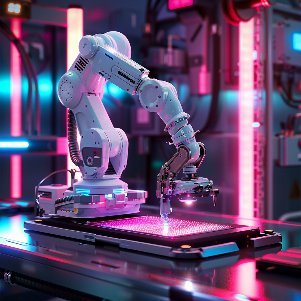 Manufacturing Robot working