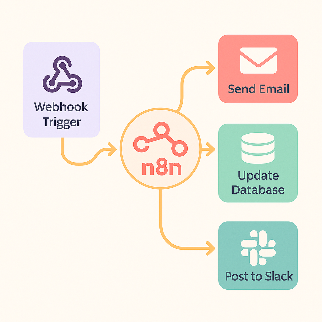 n8n workflow illustration